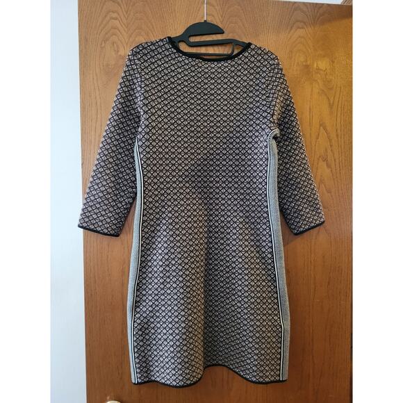 Tory Burch Cotton Sweater Casual Work Upscale Fall Winter Neutral Dress EUC S - Picture 2 of 6